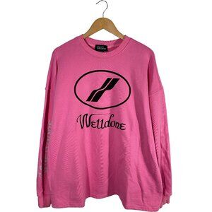 WE11DONE Oversized Double Sided Sweatshirt Size M